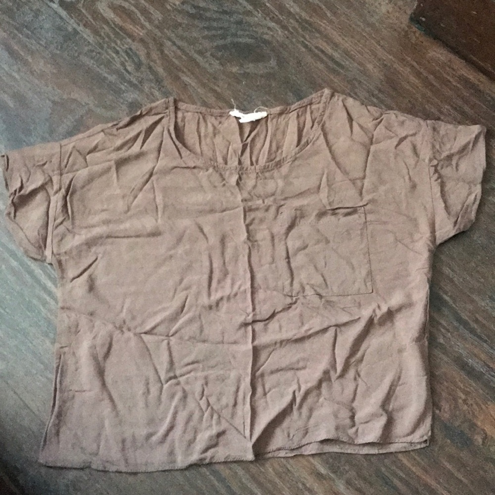 The softest brown crop top!